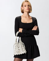 Borsa a spalla piccola con micro strass - | Pinko
