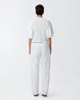 Blusa in cotone con fibbie in metallo - | Pinko
