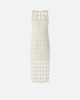 Abito midi in maglia traforata - | Pinko