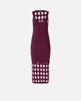 Abito midi in maglia traforata - | Pinko