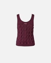 Top canottiera maglia traforata - | Pinko