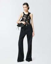 Top a canotta trasparente con cavalli Reimagine PINKO X Patrick McDowell - | Pinko