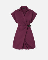 Abito corto a camicia con incrocio - | Pinko