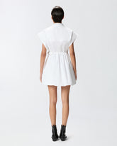 Abito corto a camicia con incrocio - | Pinko