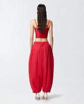 Pantaloni balloon leggeri con coulisse - | Pinko