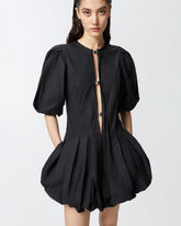 Abito corto con gonna palloncino - | Pinko