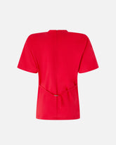 T-shirt maniche corte con spalle imbottite - | Pinko