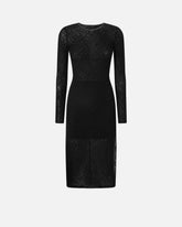 Vestito aderente in pizzo con schiena scoperta - | Pinko
