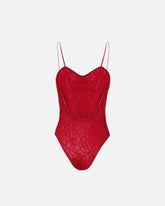 Body con spalline sottili in pizzo - | Pinko
