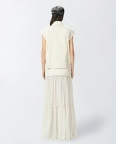 Gilet smanicato workwear in cotone con tasche - | Pinko