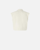 Gilet smanicato workwear in cotone con tasche - | Pinko