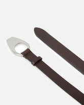 Cintura sottile 2,5 cm con fibbia geometrica Reimagine PINKO X Patrick McDowell - | Pinko