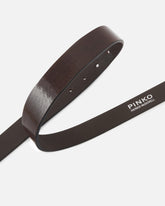 Cintura sottile 2,5 cm con fibbia geometrica Reimagine PINKO X Patrick McDowell - | Pinko