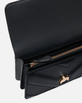 Borsa a spalla Mini Love Bag One in pelle e nappa chevron con tripla catena - | Pinko