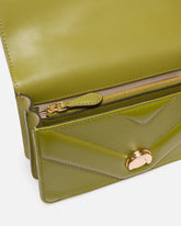 Mini Love Bag One shoulder bag in chevron leather and nappa with triple chain - | Pinko