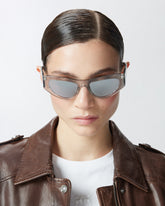 Mirror-lens cat-eye sunglasses - | Pinko