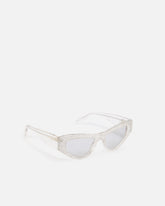 Okulary przeciwsłoneczne typu cat-eye z kryształkami - | Pinko