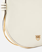 Petit sac hobo porté épaule en cuir zippé - | Pinko