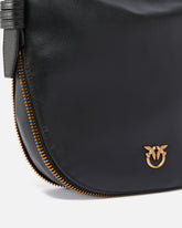 Borsa hobo a spalla piccola in pelle con zip - | Pinko