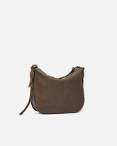 Mała skórzana torebka hobo na ramię z logo Love Birds - | Pinko