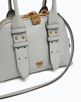 Bowling-Henkeltasche Mini Escape Bag aus Leder - | Pinko