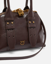 Escape Bag small handbag in patent-effect leather - | Pinko
