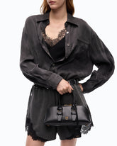 Petit sac à main Escape Bag en cuir - Noir | Pinko