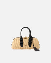 Kleine Handtasche Escape Bag Horizontal aus Bast - Beige | Pinko