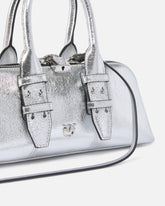 Petit sac à main Escape Bag Horizontal en cuir lamé - | Pinko
