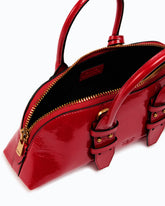Bolso de mano pequeño Escape Bag Horizontal de piel new shiny - Rojo | Pinko
