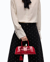 Bolso de mano pequeño Escape Bag Horizontal de piel new shiny - Rojo | Pinko