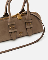 Borsa Escape Bag piccola in pelle - Beige | Pinko