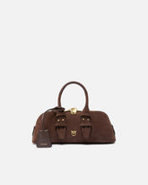 Borsa Escape Bag piccola in pelle - Marrone | Pinko