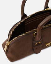 Borsa Escape Bag piccola in pelle - Marrone | Pinko