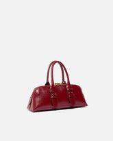 Borsa piccola a mano Escape Bag Horizontal in pelle bottalata - Rosso | Pinko