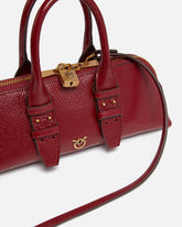 Borsa piccola a mano Escape Bag Horizontal in pelle bottalata - Rosso | Pinko