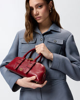 Μικρή τσάντα Escape Bag Horizontal από τυμπανισμένο δέρμα - | Pinko