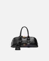Borsa piccola a mano Escape Bag Horizontal in pelle bottalata - Nero | Pinko