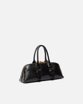 Borsa piccola a mano Escape Bag Horizontal in pelle bottalata - Nero | Pinko