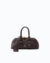 Escape Bag Horizontal small handbag in full-grain leather - Brown | Pinko