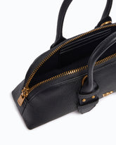 Escape Bag Horizontal small handbag in full-grain leather - Black | Pinko