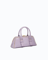 Borsa a mano media bowling in pelle con borchie PINKO Galleria - Trasparente | Pinko