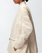 Bomber long en satin technique - | Pinko
