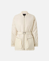 Bomber long en satin technique - | Pinko