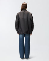 Bomber long en satin technique - | Pinko