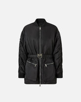 Bomber long en satin technique - | Pinko