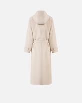 Long double cloth coat with belt - | Pinko
