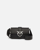 Mini Love Bag Slouchy shoulder bag in biker leather - | Pinko