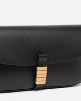 Mittlere Schultertasche Saddle Flat aus Leder - Schwarz | Pinko