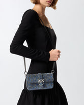 Bolso de hombro Baby Love Bag Slouchy de piel con pedrería - | Pinko